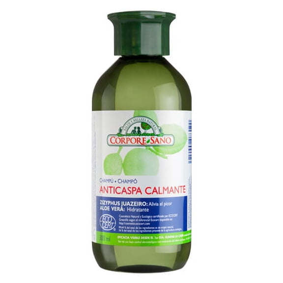 Corpore Sano Soothing Antidandruff Shampoo with Aloe Vera and Zizyphus. Skin Cell Renewal -300 ml/ 10.1 fl.oz.