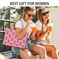 thumbnail image 5 of Large Capacity Tote Bag,Pink Breast Cancer and Love Handbag Fashion Luxury Tote Bag,15.7"x13"x 5.1" Inches,Laptop Compatible, 5 of 6