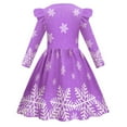 thumbnail image 4 of XEGLSBU Fall Dresses for Girls 7-8 Child Xmas Girls Dresses Party Dance Kids Christmas Princess Dress Girls Dresses Size 7/8 Purple Size 2-3 Years, 4 of 4