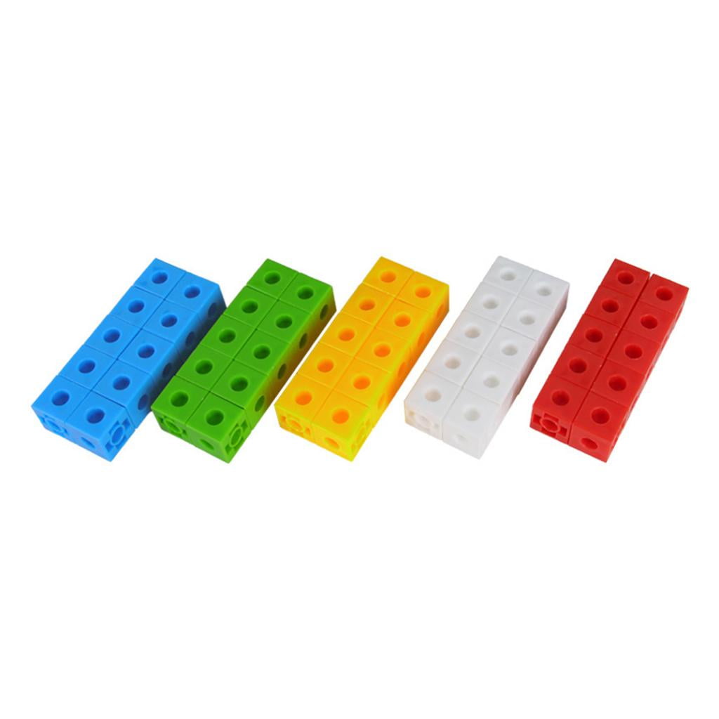 Interlocking , Rainbow Colored, Use In Classroom As Math Manipulative 