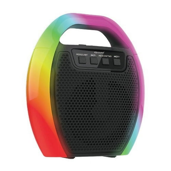 6.5" Portable Bluetooth Speaker with RGB Handle FM Radio and TWS (IQ-2465RGB)