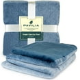 thumbnail image 3 of PAVILIA Flannel Fleece Ombre Throw Blanket for Couch | Super Soft Cozy Microfiber Couch Blanket | Gradient Decorative Accent Throw | All Season, 50x60 Inches, 3 of 7