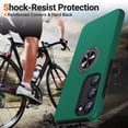 thumbnail image 3 of for Samsung Galaxy S23 Case [NOT for S23 Plus & S23 Ultra], Slim Soft Bumper Galaxy S23 Case, with Ring Holder Kickstand for Samsung S23 Case, Shockproof Protective Cover S23 Case 6.1", Green, 3 of 14