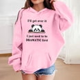 thumbnail image 2 of NordicNest Girls Long Sleeve Hooded Sweatshirt Casual Pullover With Print Soft Lined Jacket Top For Play And Everyday Wear Youth Sizes In Various Cute Designs caps Jacket, 2 of 4