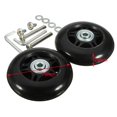 thumbnail image 2 of destyer 2x Roues de Valise Flexibles Roues de Valise Remplace Roues de Valise Résistantes Remplace Roulette Pivotante Noir 76mmx24mm, 2 of 9