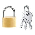thumbnail image 5 of 60 Pack Mini Padlock Small Solid Brass Locks with 3 Key for Luggage Lock,Backpack,Gym Locker Lock,Suitcase Lock, 5 of 6