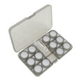 thumbnail image 2 of Unique Bargains 1 Set Contact Lens Case Durable Rectangular Lens Storage Case Gray, 2 of 5