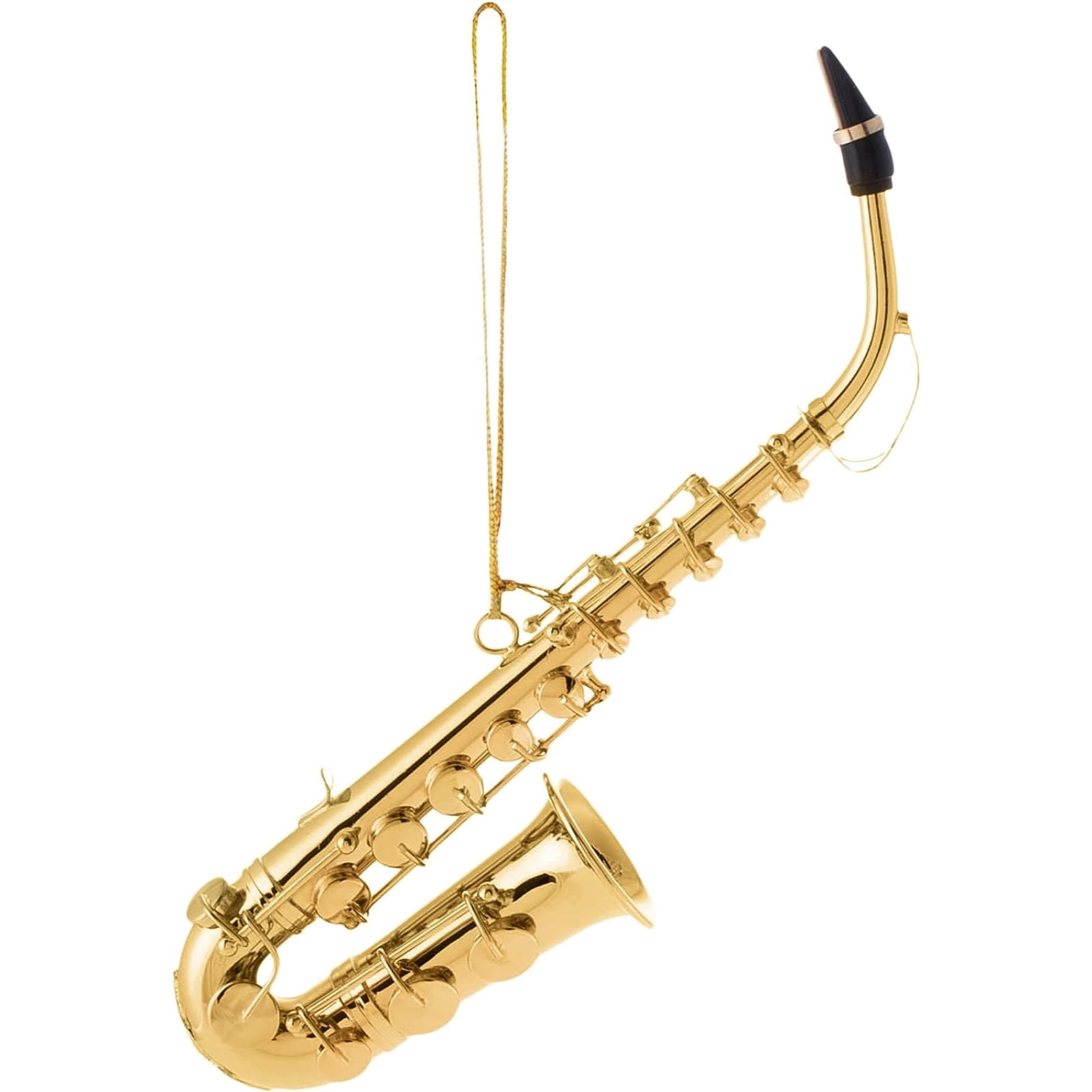Broadway Gifts Gold Saxophone Christmas Tree Ornament Decoration 4.5 inches