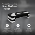 thumbnail image 2 of BalanceFrom Aerobic Step Platform Trainer with Adjustable 3-Level Risers, Black & White, 2 of 10