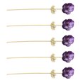 thumbnail image 2 of Rama de Seda Artificial Naiovety 5 Piezas Anémona Boda DIY Flor Púrpura, 2 of 6