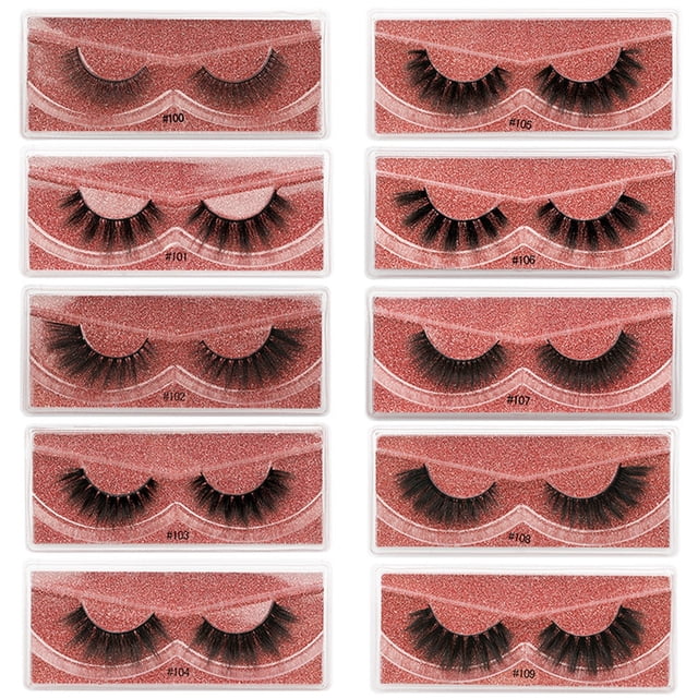 Fiudx Pestañas Postizas, Pestañas 3D Glamorosas Stylemink, Pestañas Gruesas Reutilizables Beautylash, Pestañas Negras Naturales Partylook, Selfies de Boda, Amantes Del Maquillaje, Diseño de Fácil Apl