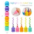 thumbnail image 2 of Wrapables Mini Stackable Highlighters, Cute Multi-color Markers, Octopus, 2 of 6