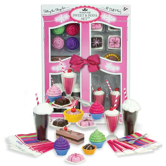 Sophia's Sweets & Soda Fountain Accessories Set for 18" Dolls