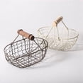 thumbnail image 3 of Egg Holder Countertop with Handle - Metal Wire Egg Baskets for Fresh Eggs - Vintage Style Wire Basket Fruit Basket Bread Basket Potato Storage for Kitchen Counter, 3 of 8
