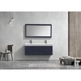 thumbnail image 6 of Kubebath Bliss 60" Double  Sink Blue Wall Mount Modern Bathroom Vanity, 6 of 6