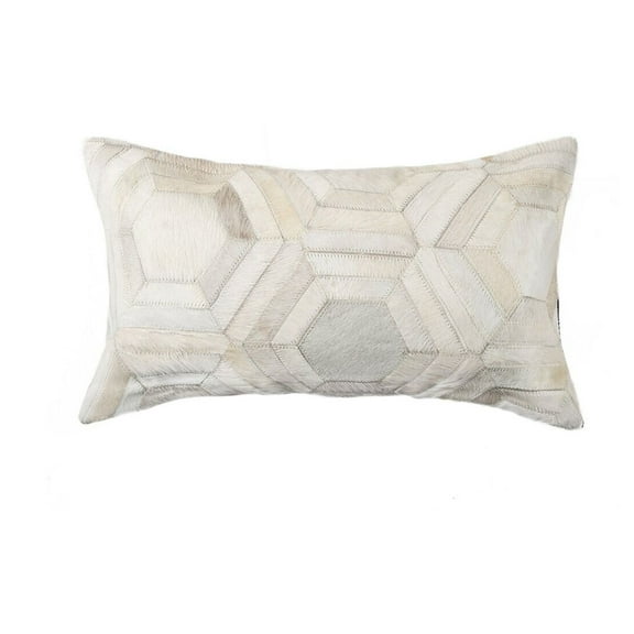 12" x 20" x 5" White  Pillow