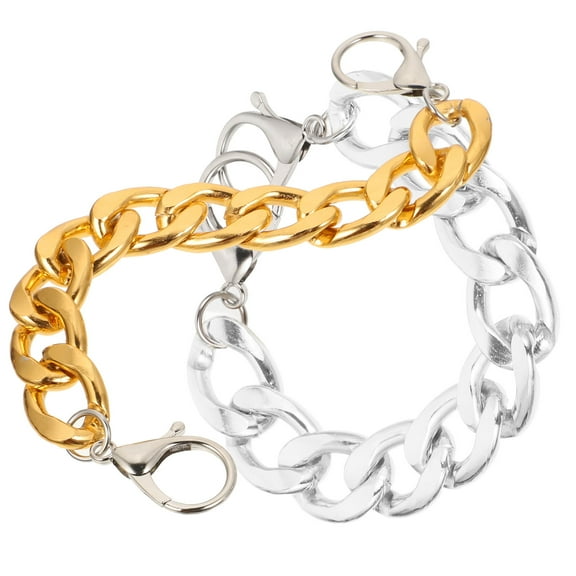 WHAMVOX  2 Pcs Shoe Buckle Chain Decoration for Shoes Silver Child Miss