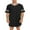 Black, variant on Men's Cotton Nightshirt Short Sleeve Sleepwear Soft Comfy Nightgown Loose Sleep Shirt S-XXL
