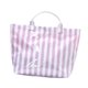 thumbnail image 2 of Bolso tote impermeable para mujer, moderno y sencillo, bolso de hombro a rayas, bolso tote deportivo para el trabajo. Rayas blancas moradas, 2 of 9