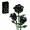 3 Pcs Black Roses, variant on Remocguys Pink Roses Flower Bouquet Building Set 1003Pcs Compatible with Lego Flowers Home Decor Gift for Adults Valentine's Day