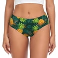 thumbnail image 1 of Fotbe Pineapples with Palm Leaves Calzones Estampados para Mujer – Ropa Interior de Algodón, Cómoda, Suave y Elástica-4X-Large, 1 of 6