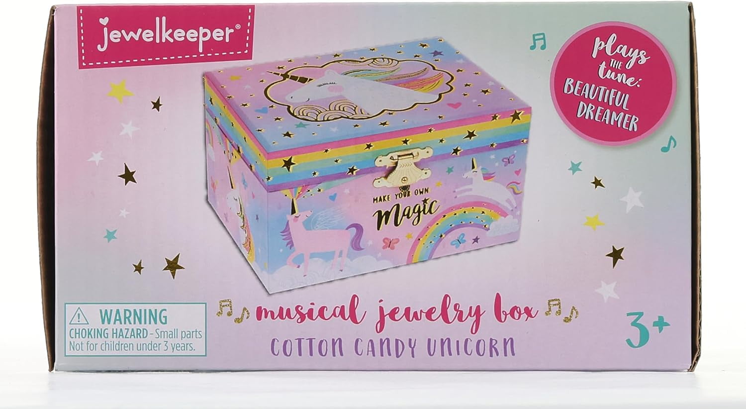 Jewelkeeper Girls' Unicorn Musical Jewelry Box - Spinning Design