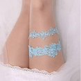 thumbnail image 3 of 2 Pcs Wedding Garter Set Lace Garter Belt Flower Garters, 3 of 4