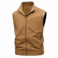 thumbnail image 5 of COSFO Lightweight Mens Vests Casual Work Zip Up Solid Jacket Loose Photographer Outdoor Sleeveless Men Outerwear Vests, 5 of 5