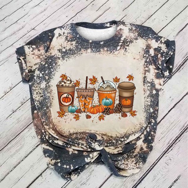 Fiudx Liquidación de Ofertas Flash Camisa de Pollo de Moda para Mujer Linda Granja Camisetas Mamá Causal Manga Corta Camisetas Tops Blusas