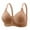 Coffee, variant on Aboser Anti Sagging Bras for Older Women Push Up Wirefree Bras for Seniors Breathable Cotton Full Coverage Bra Comfort Snap Closing Tshirt Bras Hot Pink XXXL