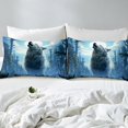 thumbnail image 5 of Funda Nórdica Niños Luna y Árboles Juego de Cama para Niños Adolescentes 5 PCs Cool, 5 of 5