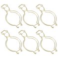thumbnail image 1 of SHOWERORO 6Pcs Canning Jar Clips Glass Canning Jar Accessories Golden Sealing For Homeowners Kitchen, 1 of 8