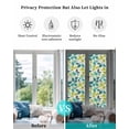 thumbnail image 4 of Window Privacy Film Teal Green Leaves Stained Glass Window Film Decorative Sun Block Window Cover Summer Botanical Pastoral Rustic Window Clings Static Adhesive Sticker for Bathroom 17.7"x78.7", 4 of 6