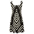 thumbnail image 4 of WILLBEST Vestido Largo Informal Para Mujer, 2025, Estampado, Cuello Redondo, Sin Mangas, Patchwork, Suelto, Con Vuelo, 4 of 4