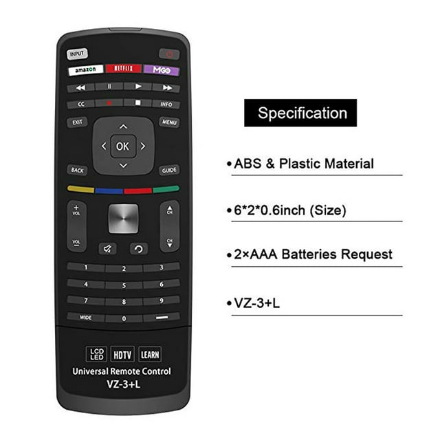 Nuevo control remoto universal Vizio para todos los televisores inteligentes de la marca