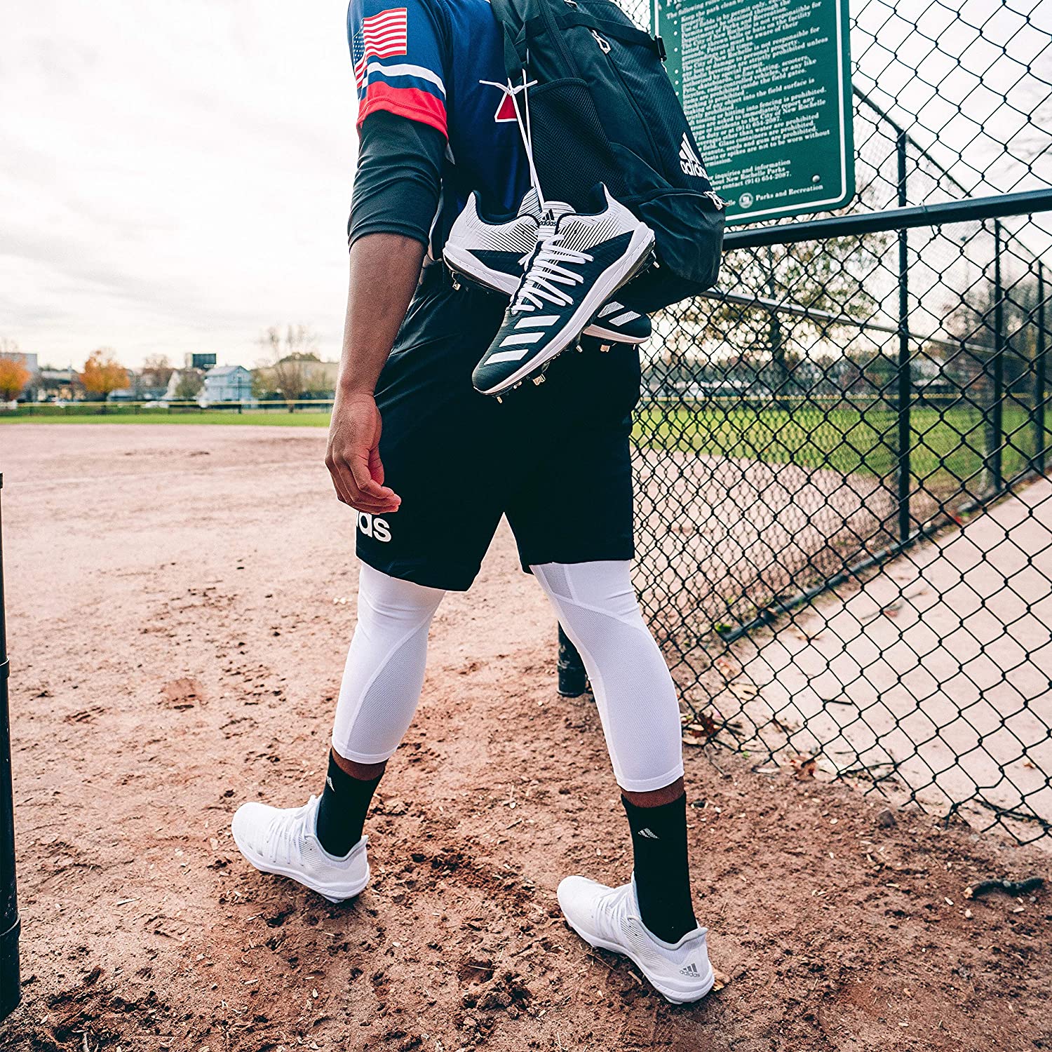Adidas Icon Over The Calf Baseball Socks Kids' Navy photo 5