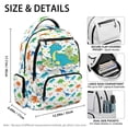 thumbnail image 5 of Psesaysky Cute Dinosaur Print Bookbag with Padded Straps, Adjustable Straps Durable 17 Inch School Bag for Back to School Elementary School, 5 of 9