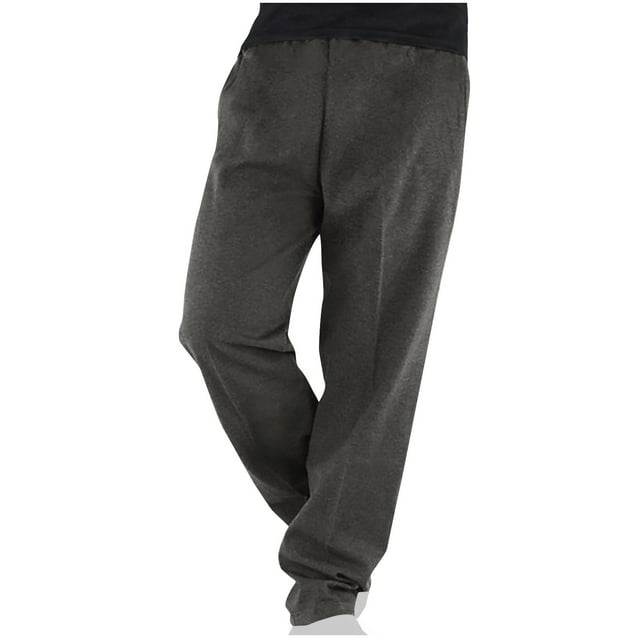Pantalones largos para hombre, con cintura elástica, color liso, con bolsillos y capucha, pantalones de chándal holgados para hombre