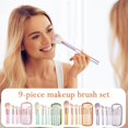 thumbnail image 2 of 9 piece Makeup Brush Set, Including Powder Brushes, A Foundation Concealer, Brushes, Eyeshadow,, 2 of 8