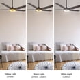 thumbnail image 5 of CARRO Stellan 52-inch Indoor/Outdoor Smart Ceiling Fan, Dimmable LED Light Kit & Remote, Works with Alexa/Google Home/Siri Black/DarkBrown, 5 of 5