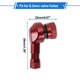 thumbnail image 3 of 1 Par de Válvulas de Neumático de Aleación de Aluminio de 39 mm Apto para agujeros de válvula de 8.3 mm Vástago de Válvula de Neumático Ligero Curvado Rojo Universal, 3 of 6