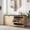 Natural, variant on Vividwood 39.4" Shoe Storage Bench with Cushioned Seat and 2 Flip Drawers for Entryway (Natural)