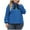 Blue, variant on KyCheLot Women's Bow Sweaters Plus Size Knit Warm Long Sleeve Turtleneck Pullover Tops