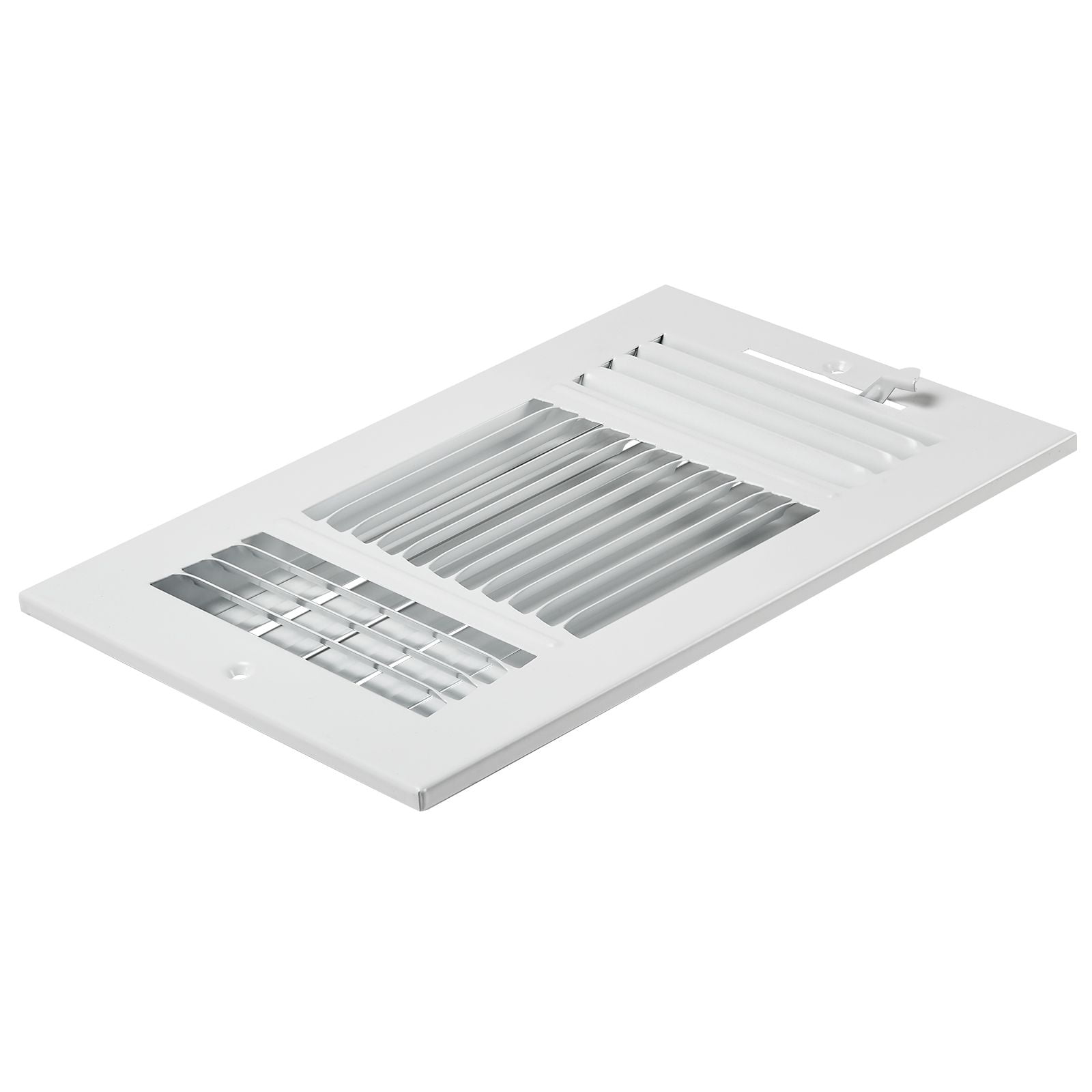 HVAC Floor Register 6-Pack 11.81x7.8x1.65 Inch, All-Metal, Adjustable Deflectors, for Living Room Bedroom Office