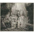 thumbnail image 3 of Rembrandt van Rijn 14x12 Black Modern Framed Museum Art Print Titled - Christ Crucified Between the Two Thieves (‘The Three Crosses’) (1653), 3 of 5