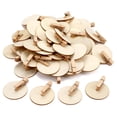 thumbnail image 3 of 50Pcs Round Wood Disc Clip For Kid Art Craft Wedding Decoration Scrapbook, 3 of 7