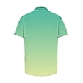 thumbnail image 5 of hotojiny Mens Button down Shirts Gradation Short Sleeve Collar Casual Vacation Beach Summer Tops for Big and Tall, 5 of 5