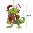 thumbnail image 6 of Tnobhg Dinosaur Christmas Tree Pendant Decoration Eco-friendly Acrylic Fine Workmanship Ornaments for Festive Holiday Decor, 6 of 8