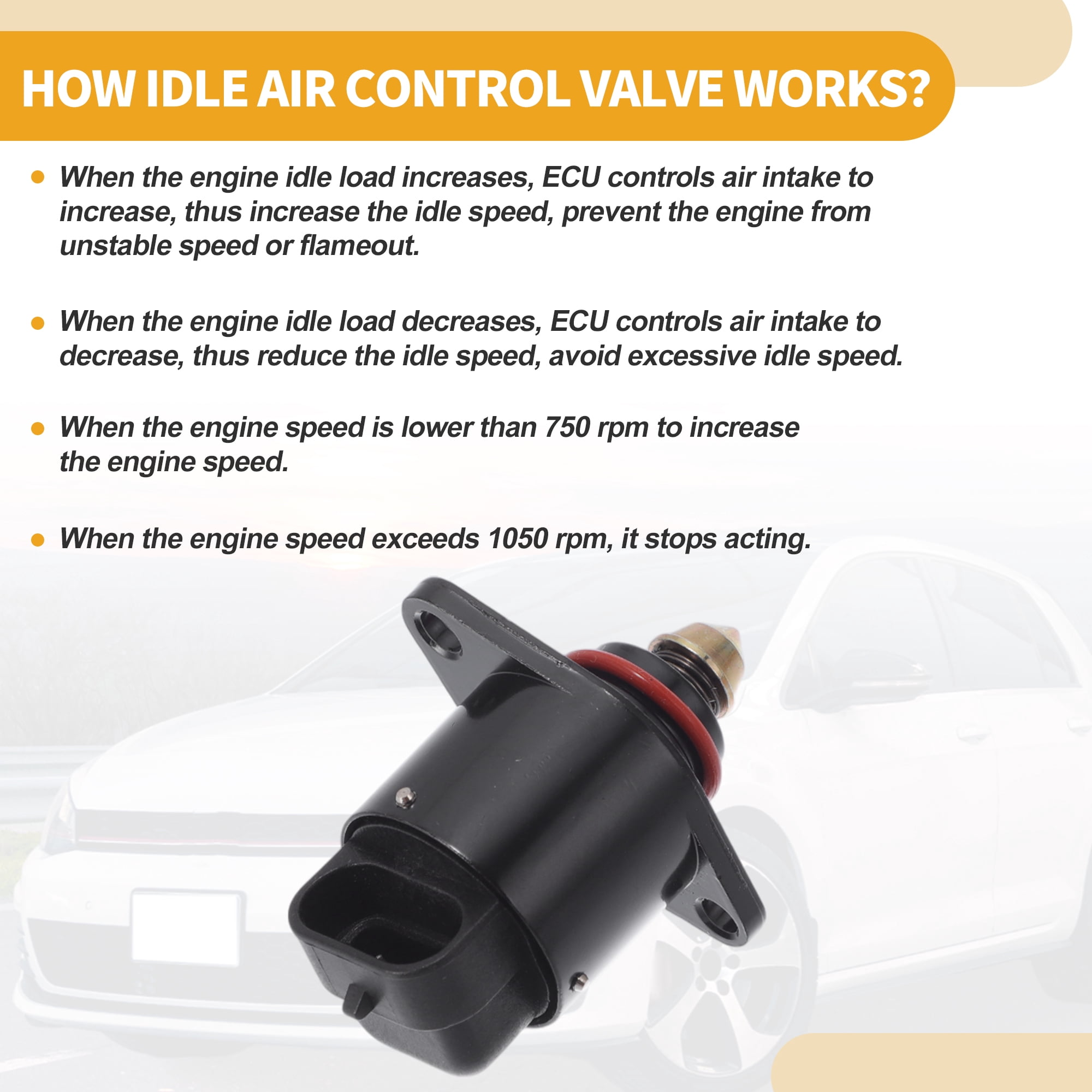 Unique Bargains Idle Air Control Valve for Chevrolet Blazer S10 2.2 L43 1994-2005 Replace
