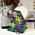 thumbnail image 6 of SKYSONIC Mardi Gras Kitchen Towel 18"x28" Set of 6,Super Soft Absorbent Hand Towel Tea Towel Tableware Cleaning Rag for Kitchen, Home, Hotel, Beach, Bathroom, Gym, 6 of 7